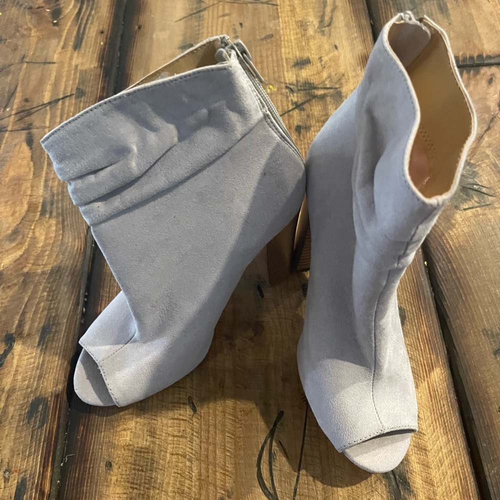 Express bootie heels